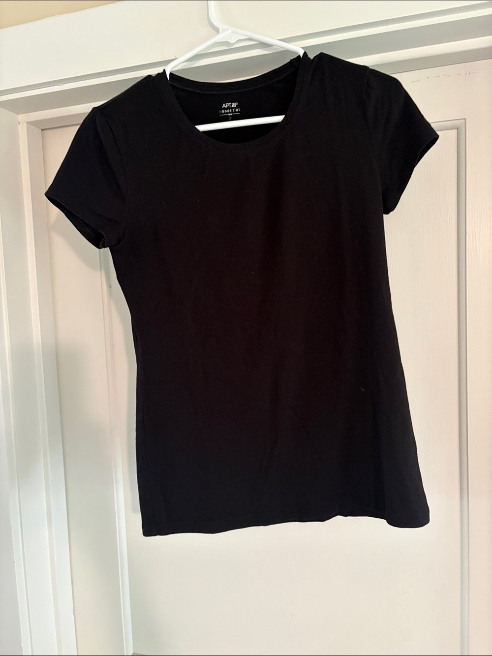 Apt. 9 Black Short Sleeve Crew Neck Tee